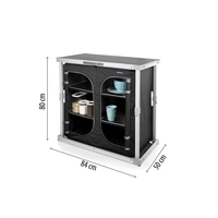 Campart Travel Camping-Küchen-Regal Polyester, Aluminium KI-0758 Toledo Campart Travel Camping-Küchen-Regal Polyester, Aluminium KI-0758 Toledo