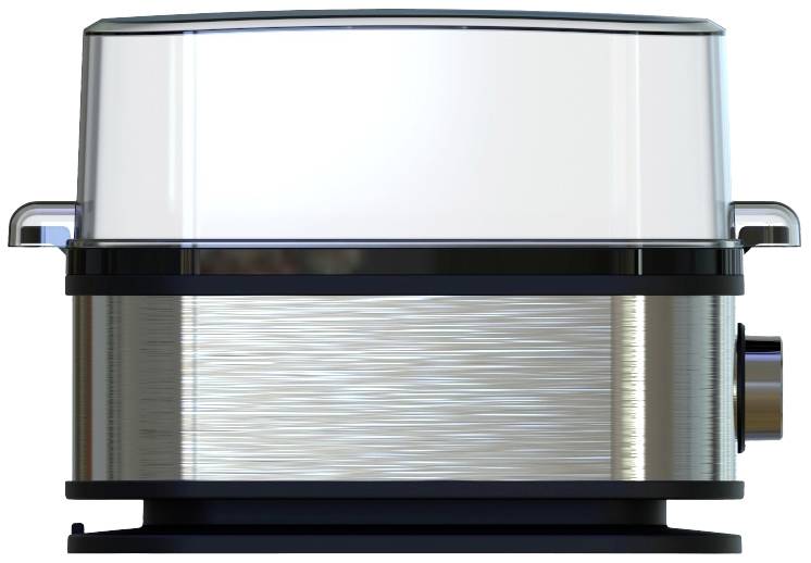 Princess 01.262046.01.001 Eierkocher BPA-frei, mit Messbecher, Kontrollleuchte Silber, Schwarz