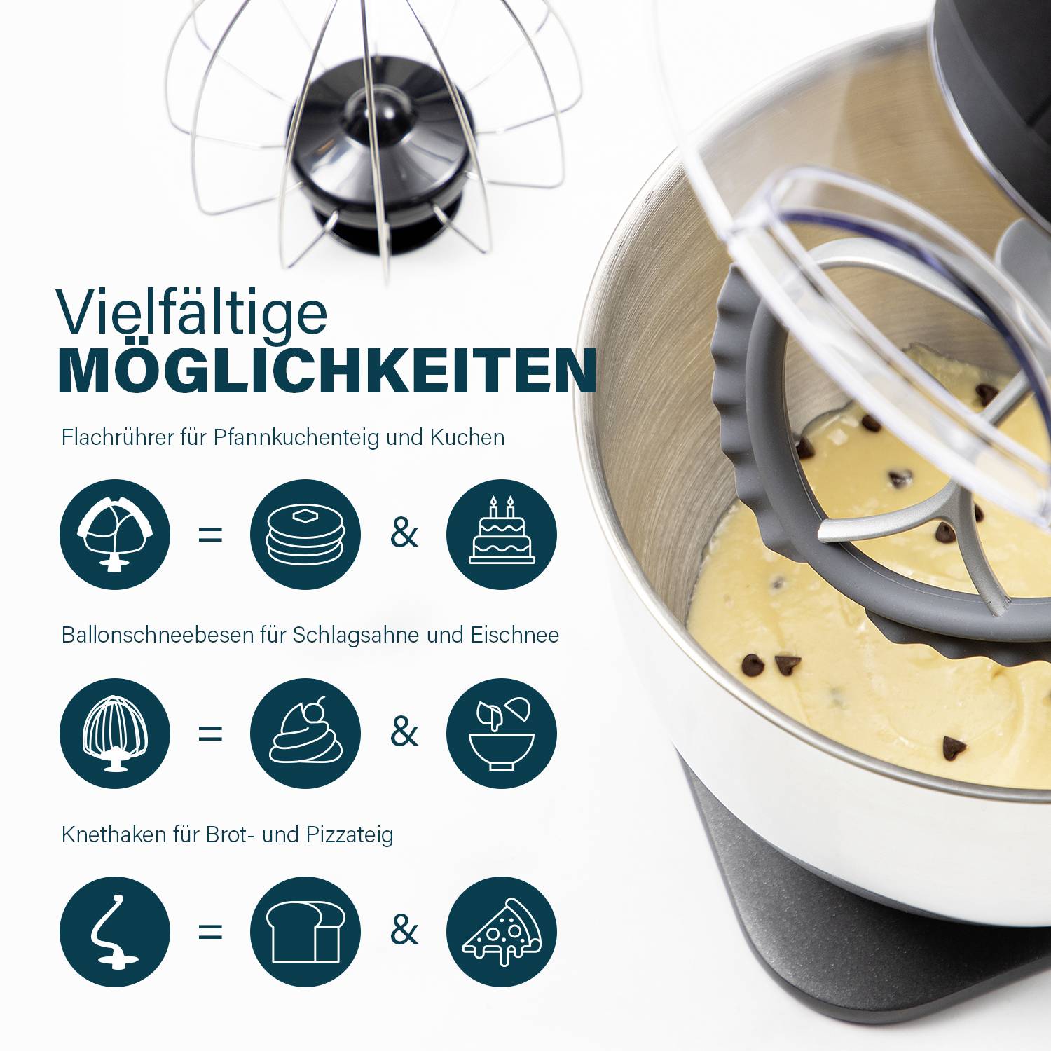 Princess 220137 Küchenmaschine 1200W Schwarz