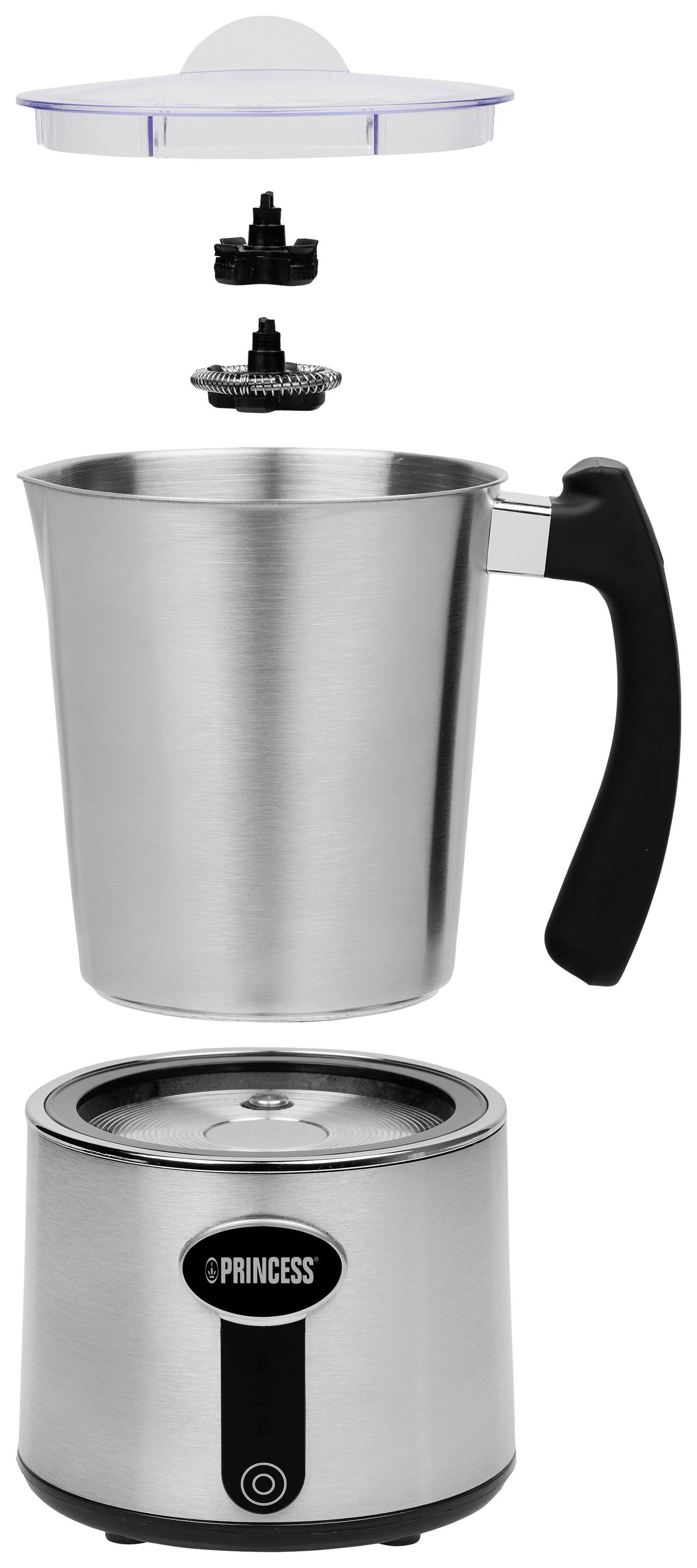 Princess 243005 Milchaufschäumer Silber 650W