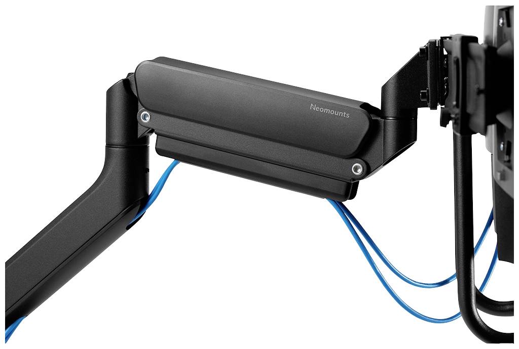 Neomounts DS75-450BL2 2fach Monitor-Tischhalterung 43,2cm (17") - 81,3cm (32") Schwarz, Schwarz/Blau Höhenverstellbar, Neigbar