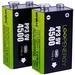 Verico LoopEnergy USB-C 9V Block-Akku Li-Ion 500 mAh 7.4V 2St. Verico LoopEnergy USB-C 9V Block-Akku Li-Ion 500 mAh 7.4V 2St.