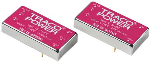 TracoPower TEN 15-2411WI DC/DC-Wandler, Print 24 V/DC 5.1 V/DC 2.95 A 15 W Anzahl Ausgänge: 1 x Inh