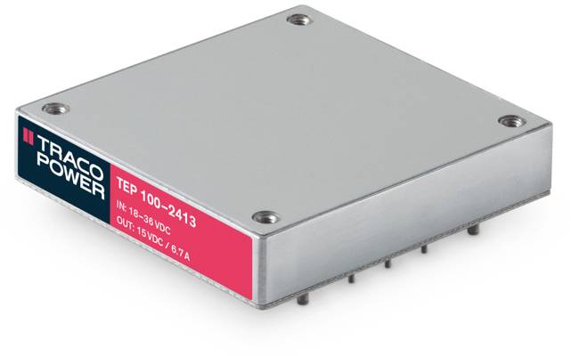 TracoPower TEP 100-1216 DC/DC-Wandler-Baustein 12 V/DC 28 V/DC 3.6 A 100 W Anzahl Ausgänge: 1 x Inh