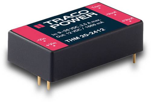 TracoPower THM 20-1215 DC/DC-Wandler, Print 5 V/DC 833 mA 20 W Anzahl Ausgänge: 1 x Inhalt 1 St.