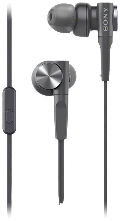 Sony MDR-XB55AP EXTRA BASS™ In Ear Kopfhörer kabelgebunden Stereo Schwarz DJ