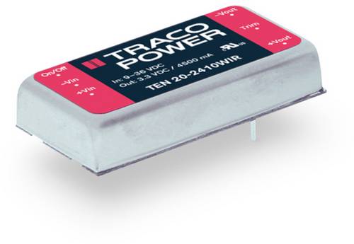 TracoPower TEN 20-2410WIR DC/DC-Wandler, Print 24 V/DC 3.3 V/DC 4.5 A 20 W Anzahl Ausgänge: 1 x Inh