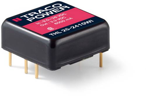 TracoPower THL 25-4813WI DC/DC-Wandler, Print 48 V/DC 15 V/DC 1.67 A 25 W Anzahl Ausgänge: 1 x Inha