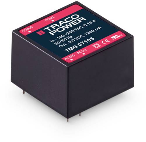 TracoPower TMG 07105 AC/DC-Printnetzteil 5 V/DC 1.26 A 6.3 W