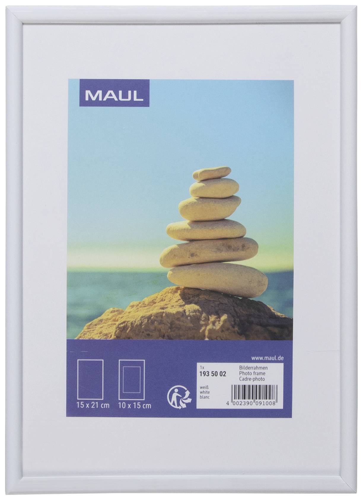 Maul 1935002 Bilder Wechselrahmen Papierformat: 15 x 21cm Weiß