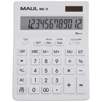 Maul MXL 12 Tischrechner Weiß Display (Stellen): 12 batteriebetrieben, solarbetrieben (B x H x T) 155 x 205 x 35mm Maul MXL 12 Tischrechner Weiß Display (Stellen): 12 batteriebetrieben, solarbetrieben (B x H x T) 155 x 205 x 35mm