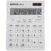 Maul MXL 12 Tischrechner Weiß Display (Stellen): 12 batteriebetrieben, solarbetrieben (B x H x T) 155 x 205 x 35mm Maul MXL 12 Tischrechner Weiß Display (Stellen): 12 batteriebetrieben, solarbetrieben (B x H x T) 155 x 205 x 35mm