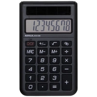 Maul ECO 250 Taschenrechner Schwarz Display (Stellen): 8solarbetrieben (B x H x T) 60 x 98 x 12mm Maul ECO 250 Taschenrechner Schwarz Display (Stellen): 8solarbetrieben (B x H x T) 60 x 98 x 12mm