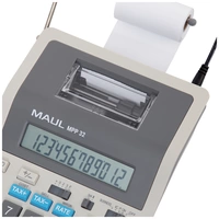 Maul MPP 32 Tischrechner Grau Display (Stellen): 12 batteriebetrieben, netzbetrieben (B x H x T) 147 x 226 x 68mm Maul MPP 32 Tischrechner Grau Display (Stellen): 12 batteriebetrieben, netzbetrieben (B x H x T) 147 x 226 x 68mm