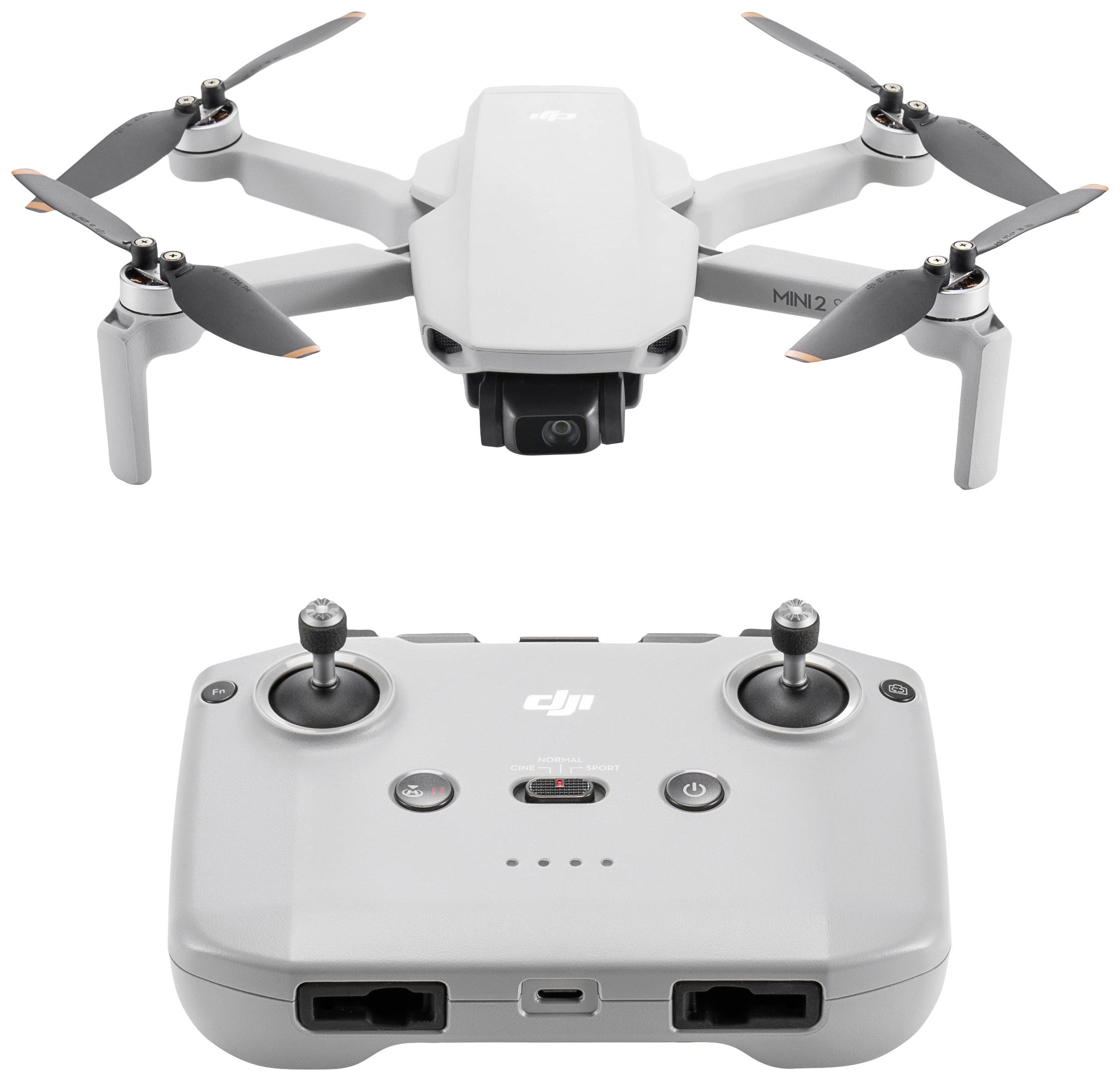 DJI Mini 2 SE Fly More Combo Quadrocopter Spar-Set Einsteiger, Kameraflug, Profi Hellgrau (matt)