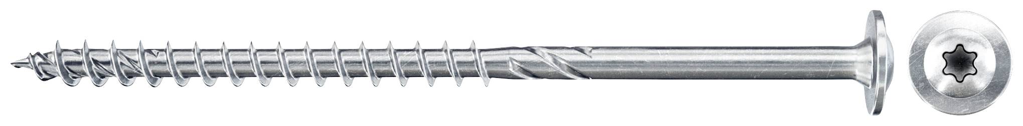 Fischer 561800 PowerFast II Tellerschrauben 6mm 180mm Innenvielzahn Stahl galvanisch verzinkt 100St.