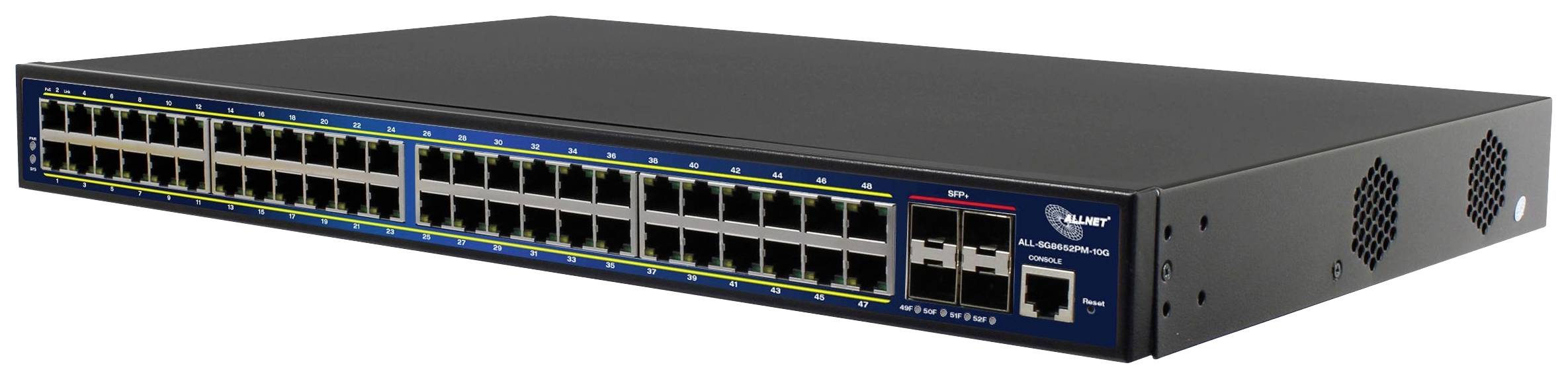 Allnet A208887 ALL-SG8652PM-10G Netzwerk Switch 48 + 4 Port 10 / 100 / 1000 MBit/s PoE-Funktion
