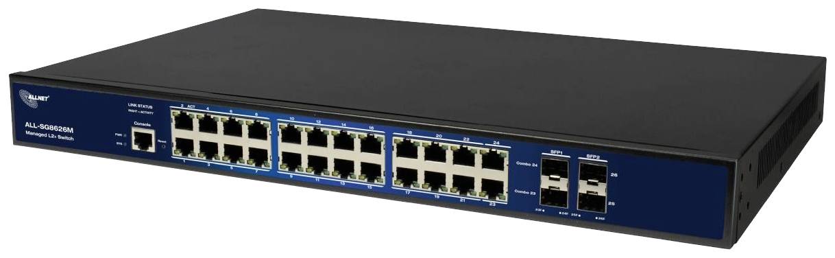 Allnet A210804 ALL-SG8626M Netzwerk Switch 26 Port 10 / 100 / 1000 MBit/s
