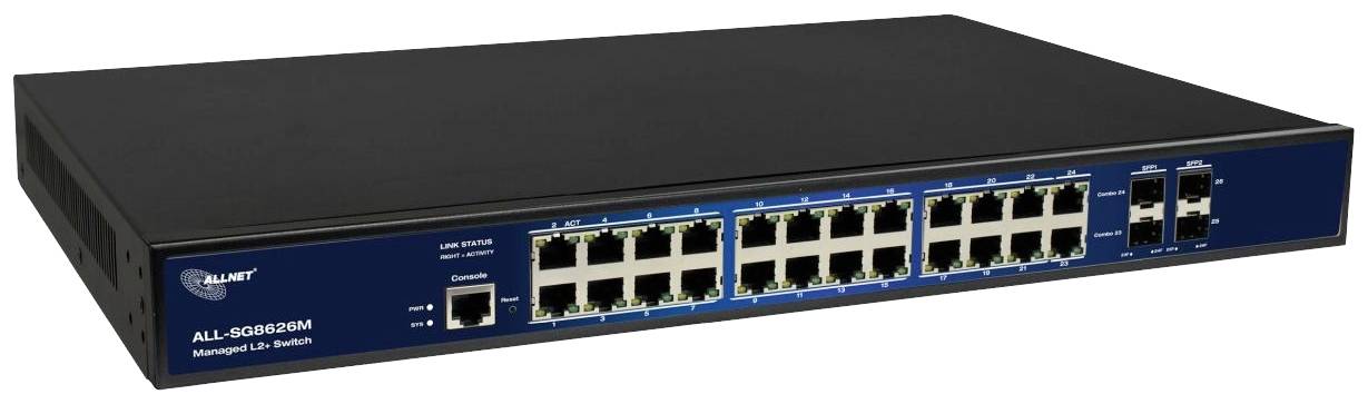 Allnet ALL-SG8626M Managed Netzwerk Switch 26 Port 10 / 100 / 1000 MBit/s