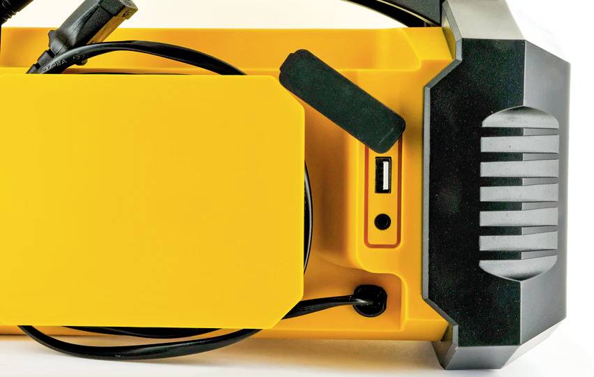 Schwaiger DABWORK2 513 Baustellenradio DAB+, UKW AUX, Bluetooth®, USB Akku-Ladefunktion, spritzwassergeschützt, staubdicht