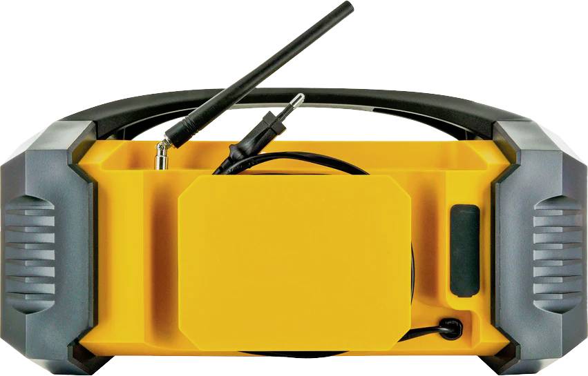 Schwaiger DABWORK2 513 Baustellenradio DAB+, UKW AUX, Bluetooth®, USB Akku-Ladefunktion, spritzwassergeschützt, staubdicht