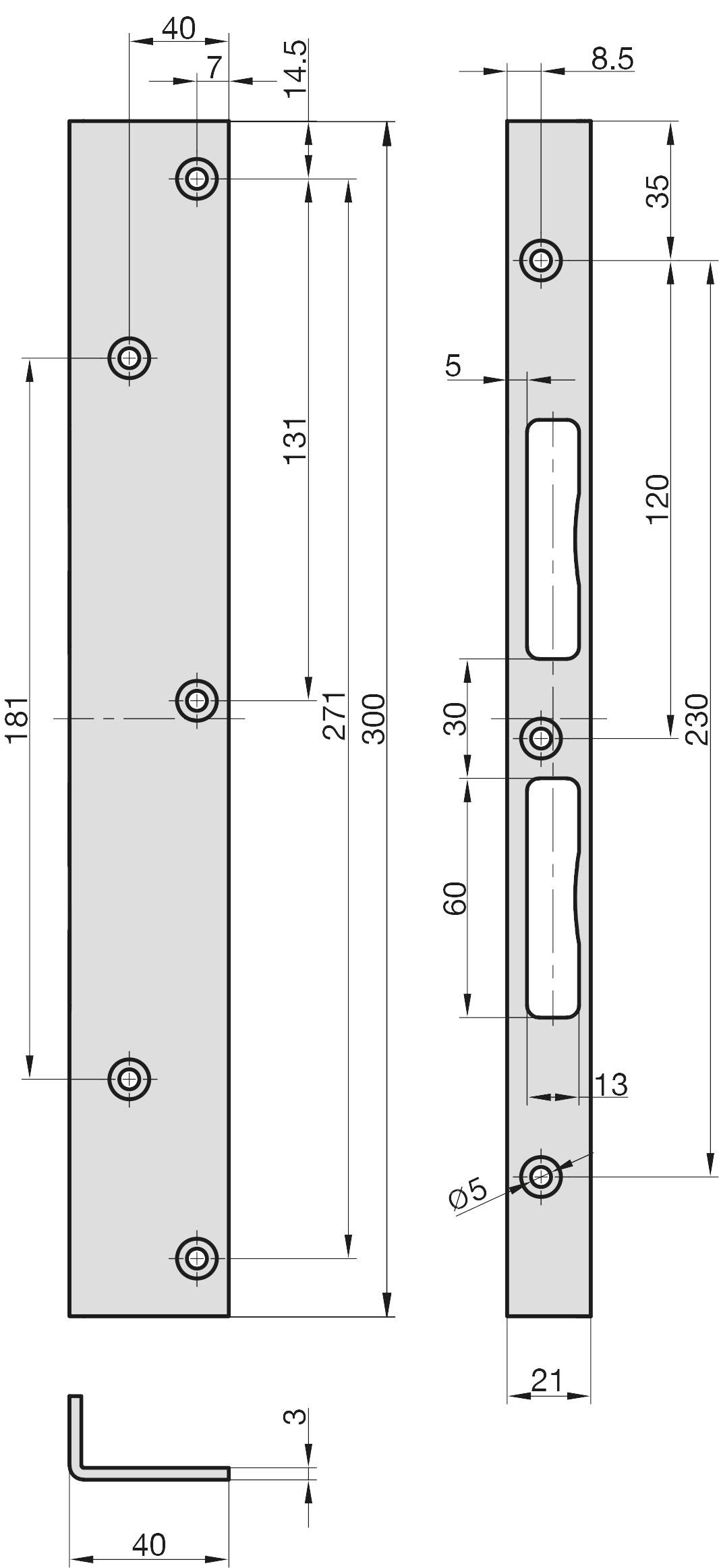 Basi 9509-0001 Winkelschließblech