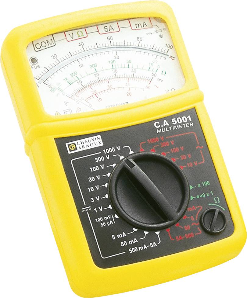 Chauvin Arnoux C.A 5001 Hand-Multimeter analog CAT III 600 V, CAT IV 300V