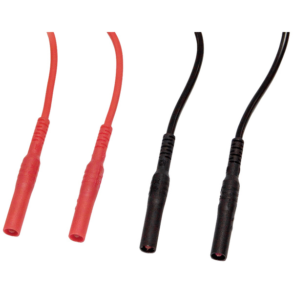 Chauvin Arnoux Messleitungs-Set [4 mm Sicherheits-Stecker - 4 mm Sicherheits-Stecker] 1.5 m Rot, Sc