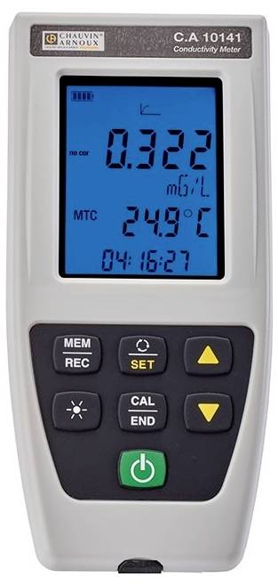 Chauvin Arnoux C.A 10141 Leitfähigkeits-Messgerät Temperatur, Leitfähigkeit, Salinität, Salz