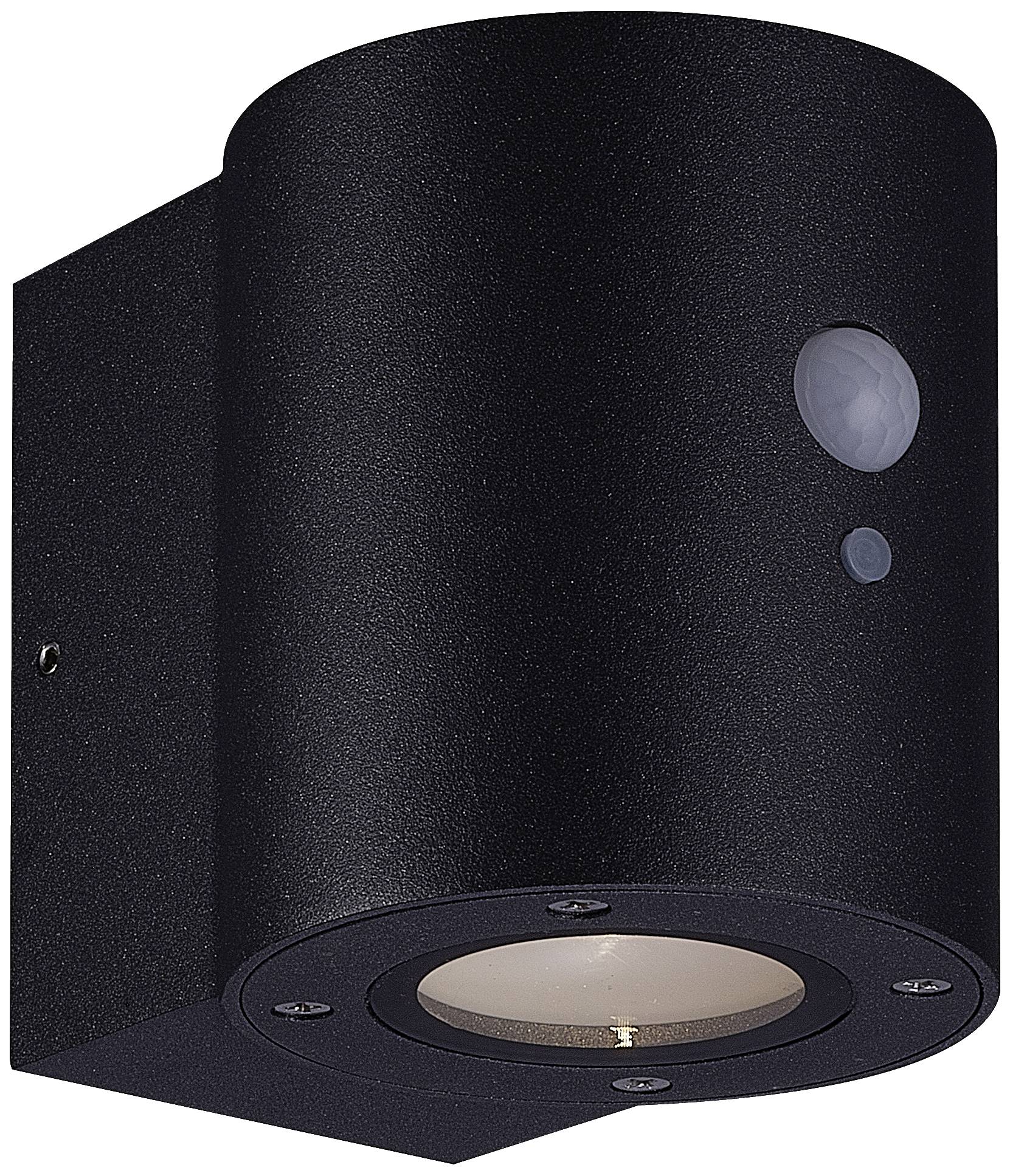 Megatron Loky MT70017 Solar-Wandstrahler mit Bewegungsmelder 1 W LED Schwarz