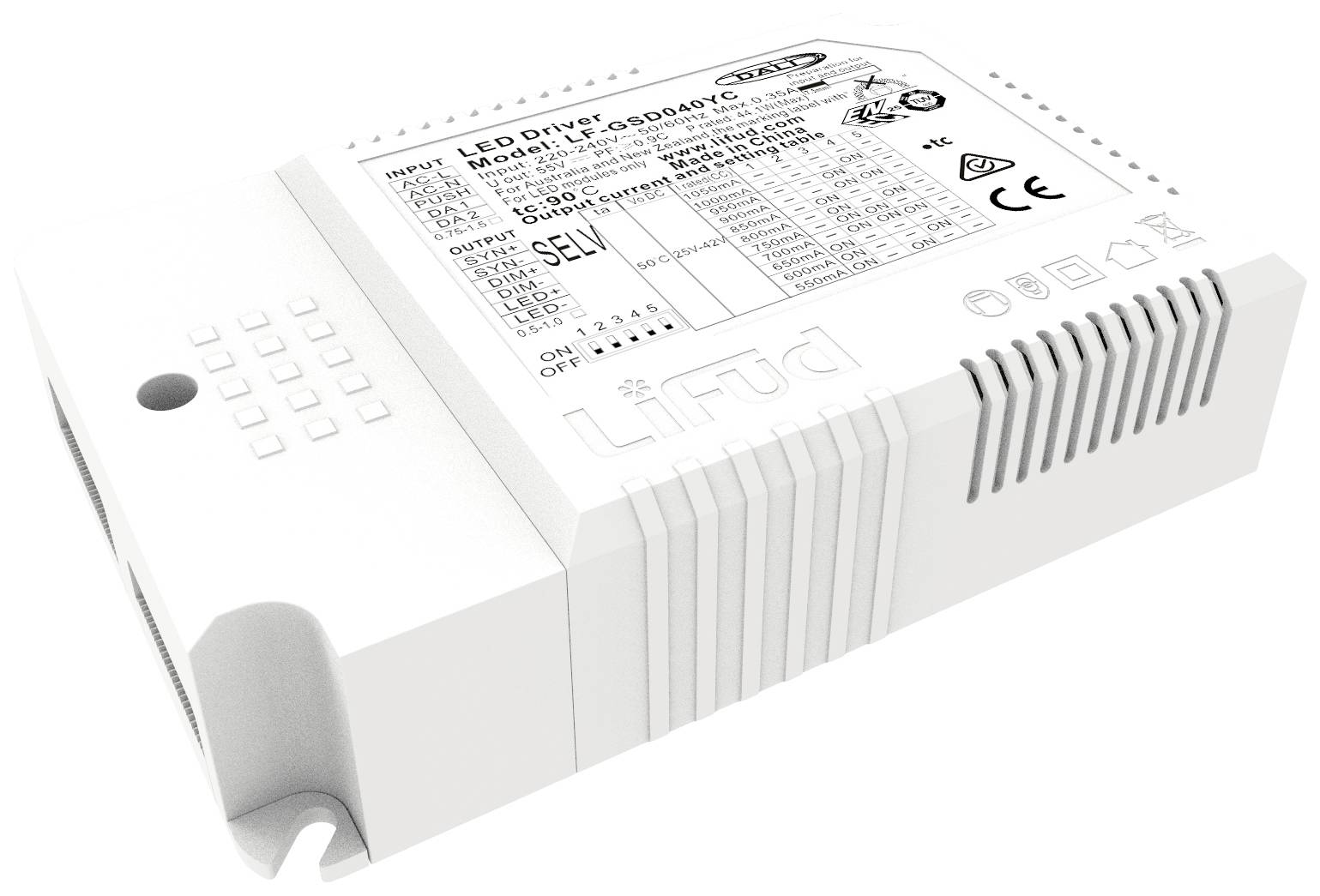 Megatron Dali LED-Treiber Konstantstrom 44W 550 - 1050mA 25 - 42V dimmbar, Dali 1St.