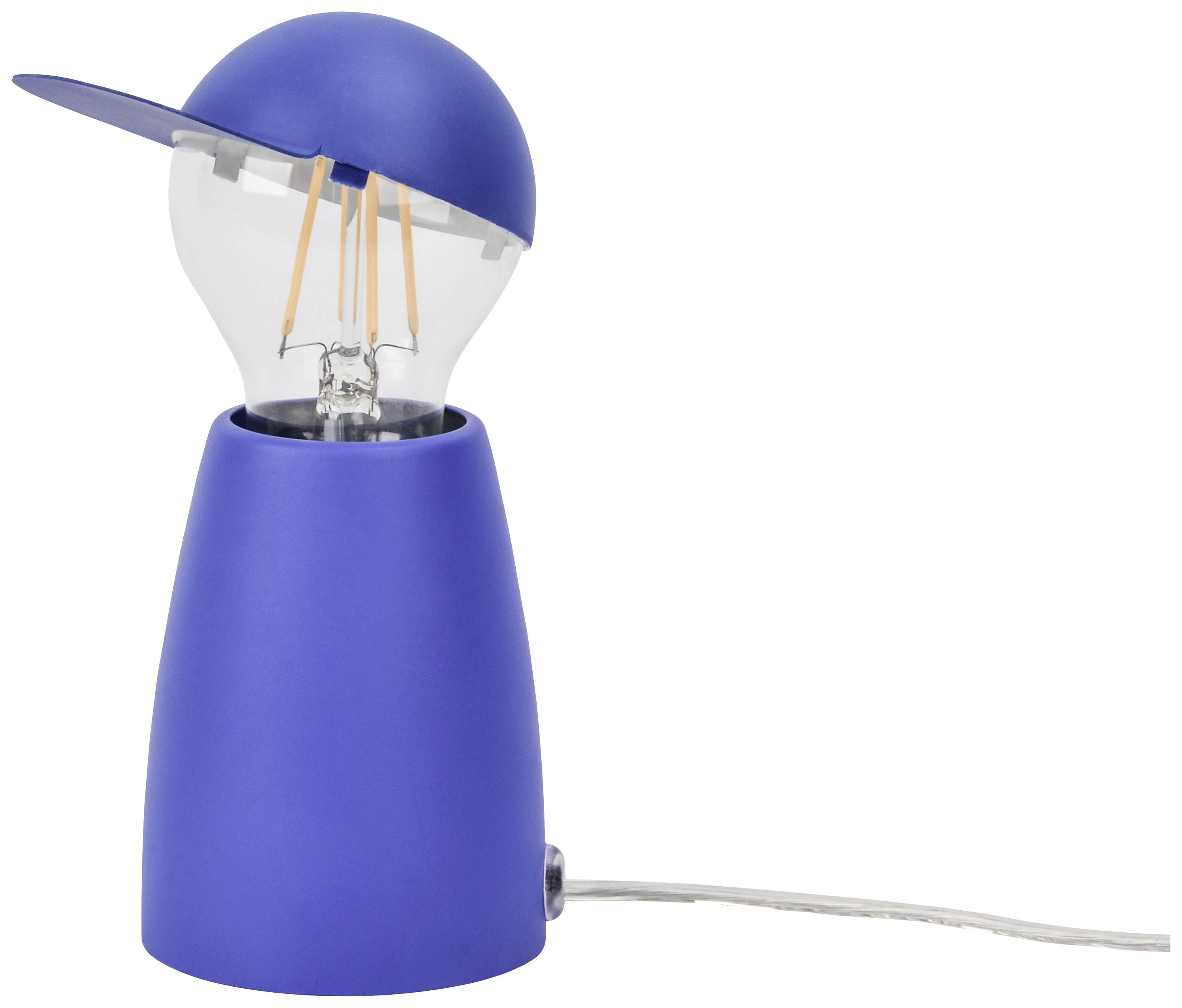 LightMe Don Elektro LM85709 LED-Tischlampe LED E27 4.5W Blau