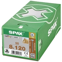 SPAX 251010801005 Holzschraube 8mm 100mm T-STAR plus Stahl WIROX 50St. SPAX 251010801005 Holzschraube 8mm 100mm T-STAR plus Stahl WIROX 50St.