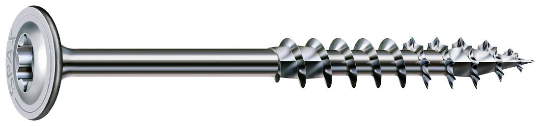 Eine Metallschraube mit Teilgewinde und Senkkopf, geeignet für Holz- und Metallverbindungen. Sie hat eine scharfe Spitze und spiralförmige Gewindegänge.