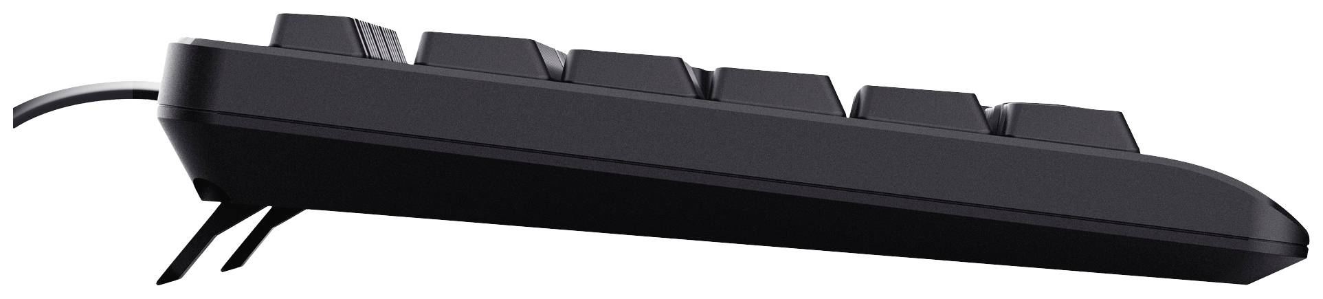Trust TK-150 Kabelgebunden Tastatur Deutsch, QWERTZ Schwarz mit numerischer Tastatur
