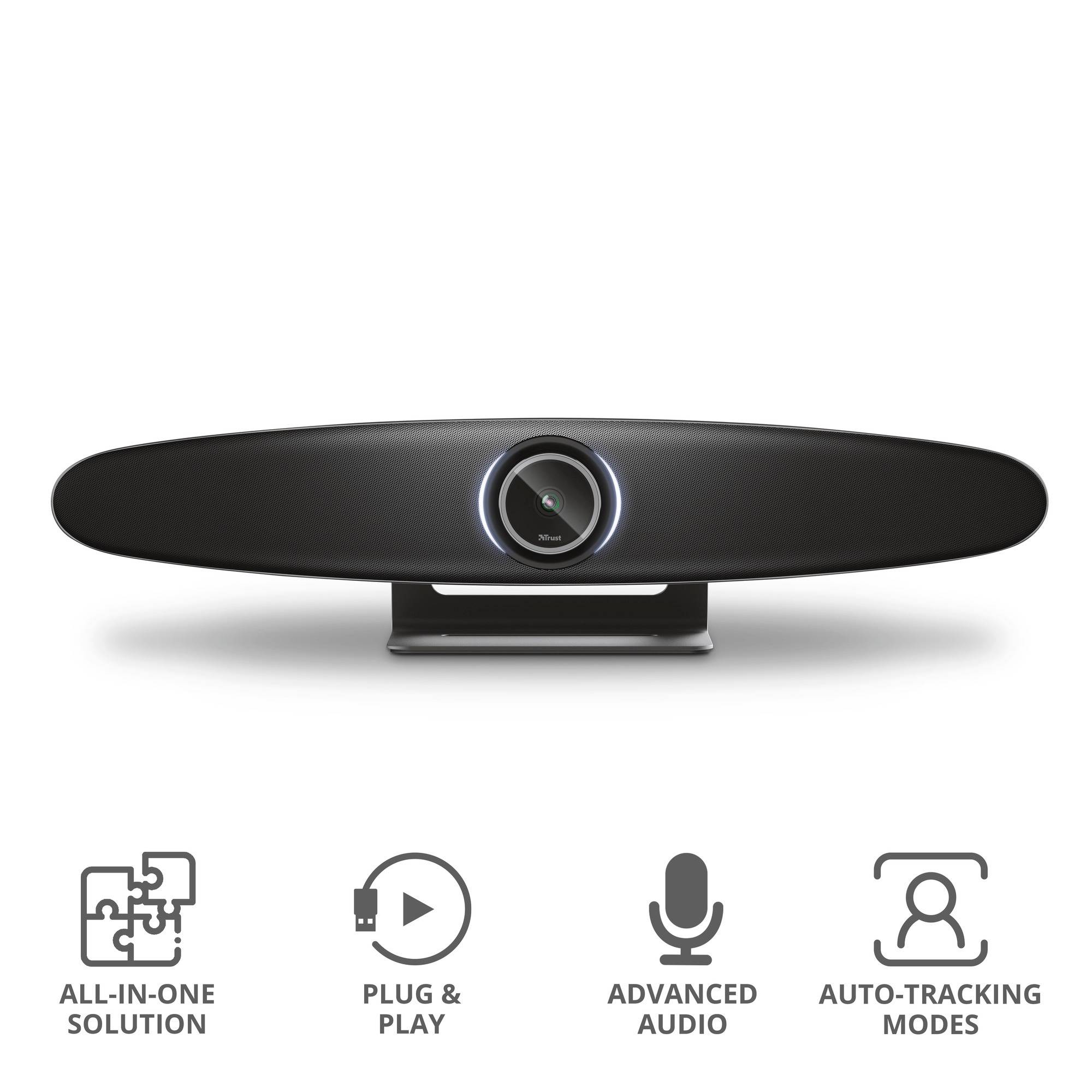 Trust IRIS CONFERENCE Videokonferenz Webcam 3840 x 2160 Pixel Standfuß