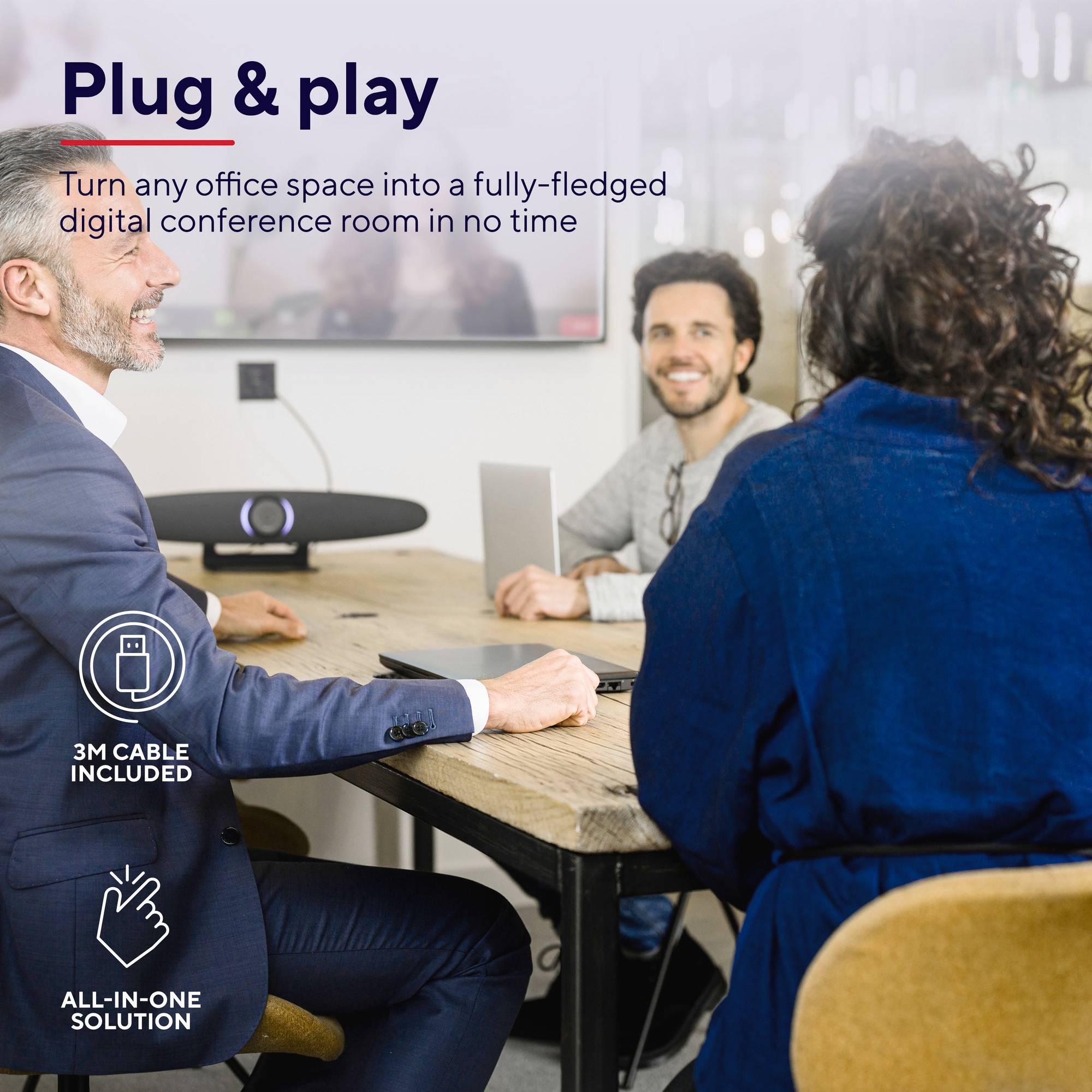 Trust IRIS CONFERENCE Videokonferenz Webcam 3840 x 2160 Pixel Standfuß