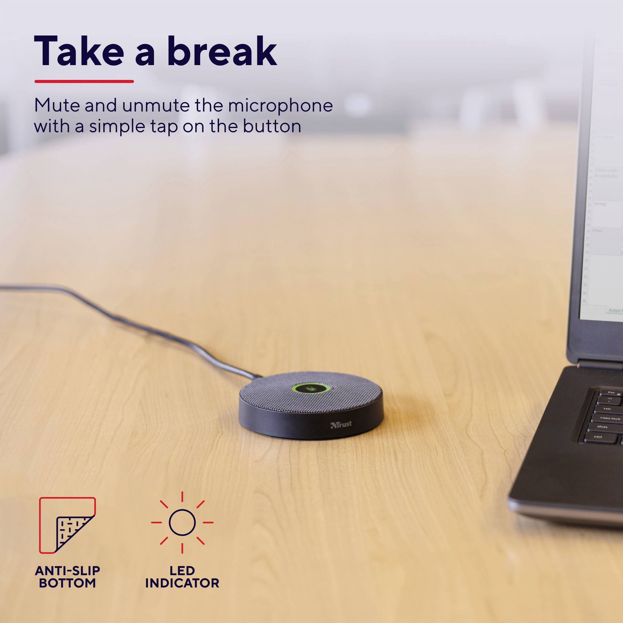 Trust IRIS EXTENDED Stand USB-Mikrofon Übertragungsart (Details):USB, Kabelgebunden Micro USB USB, Kabelgebunden