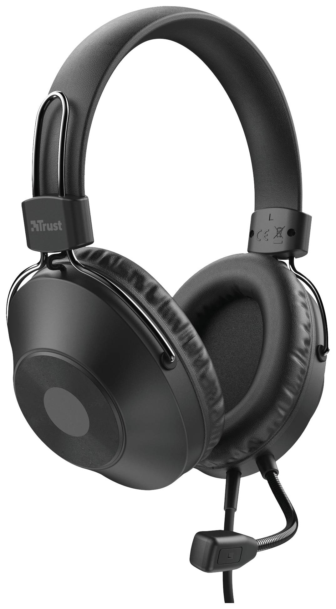Trust HS-250 Over Ear Headset kabelgebunden Stereo Schwarz Computer