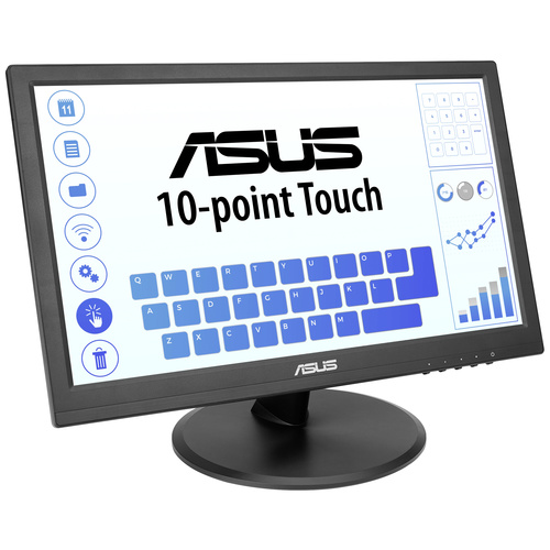 Asus VT168HR Touch Touchscreen-Monitor EEK: B (A - G) 39.6 cm (15.6 Zoll) 1388 x 768 Pixel 16:9 5 m