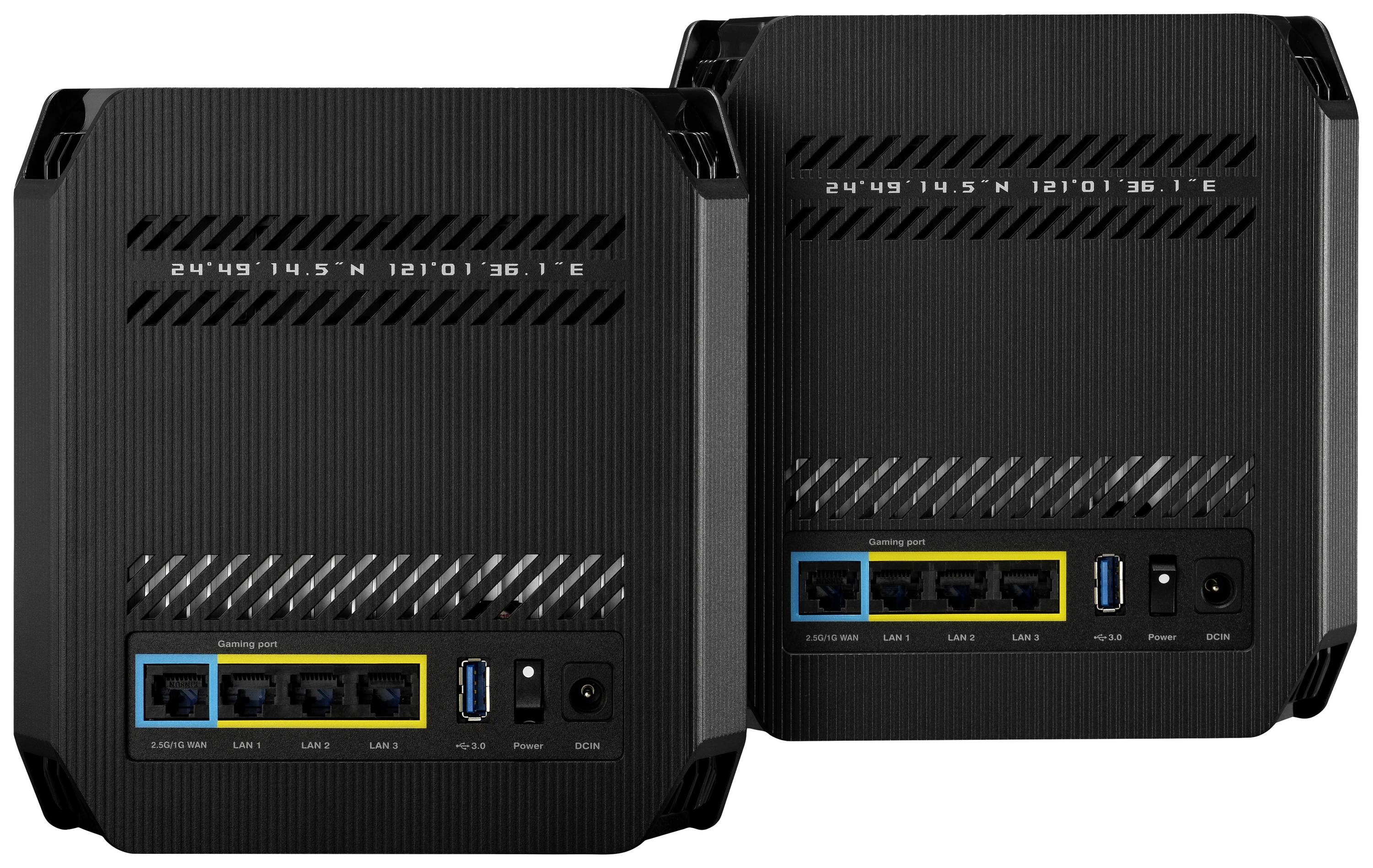 Asus ROG Rapture GT6 AX10000 AiMesh Black 2er-Pack Mesh-Netzwerk 2.4GHz, 5GHz