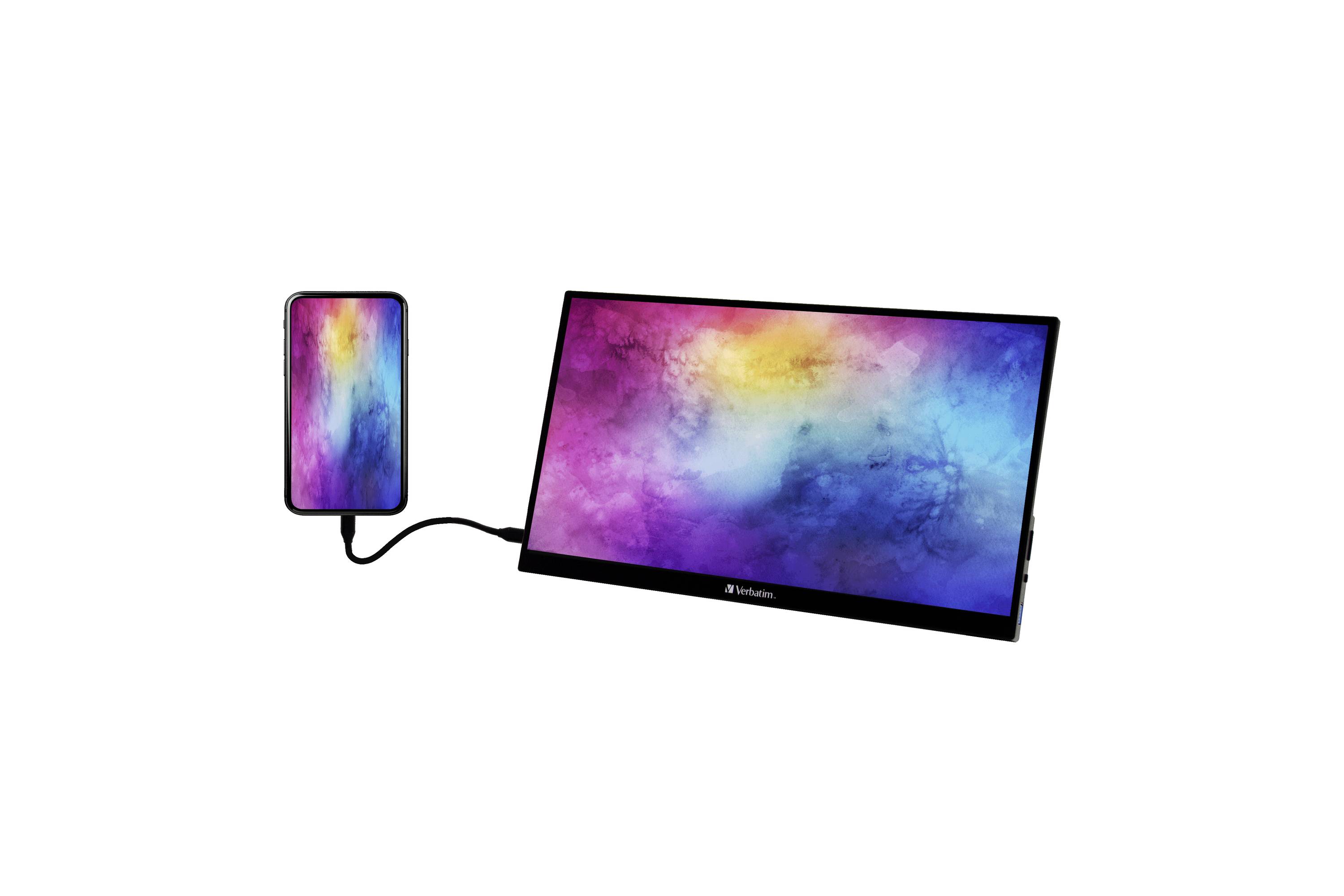 Verbatim PMT-14 Touchscreen-Monitor EEK: A (A - G) 35.6 cm (14 Zoll) 1920 x 1080 Pixel 16:9 6 ms HD