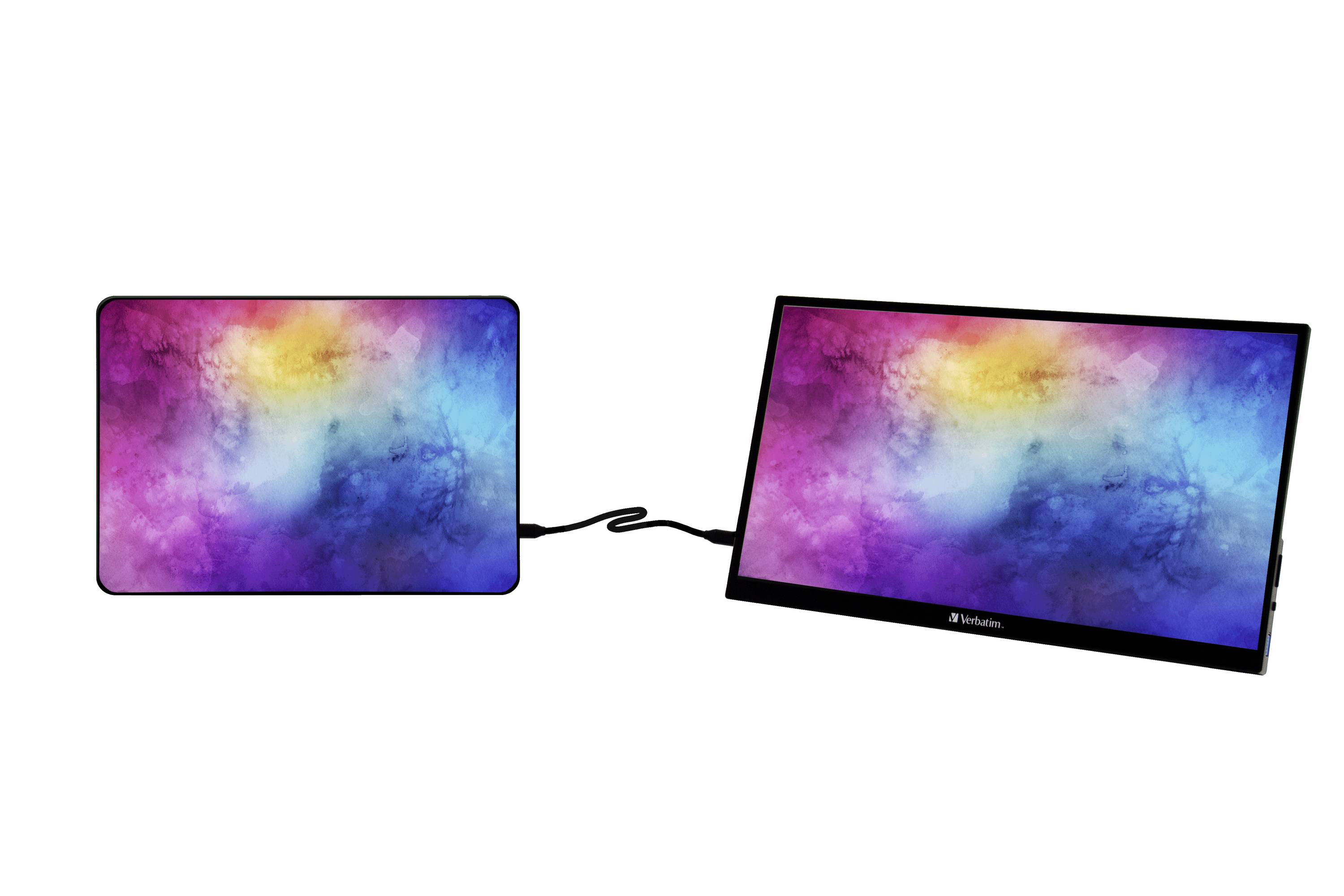 Verbatim PMT-15 Touchscreen-Monitor EEK: A (A - G) 38.1cm (15 Zoll) 1920 x 1080 Pixel 16:9 6 ms HDMI®, USB-A (USB 2.0), USB-C®