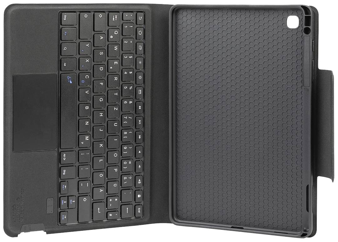 Tucano Tasto Keyboard Case BookCase Samsung Galaxy Tab S6 Lite Schwarz Tablet-Tastatur mit BookCover