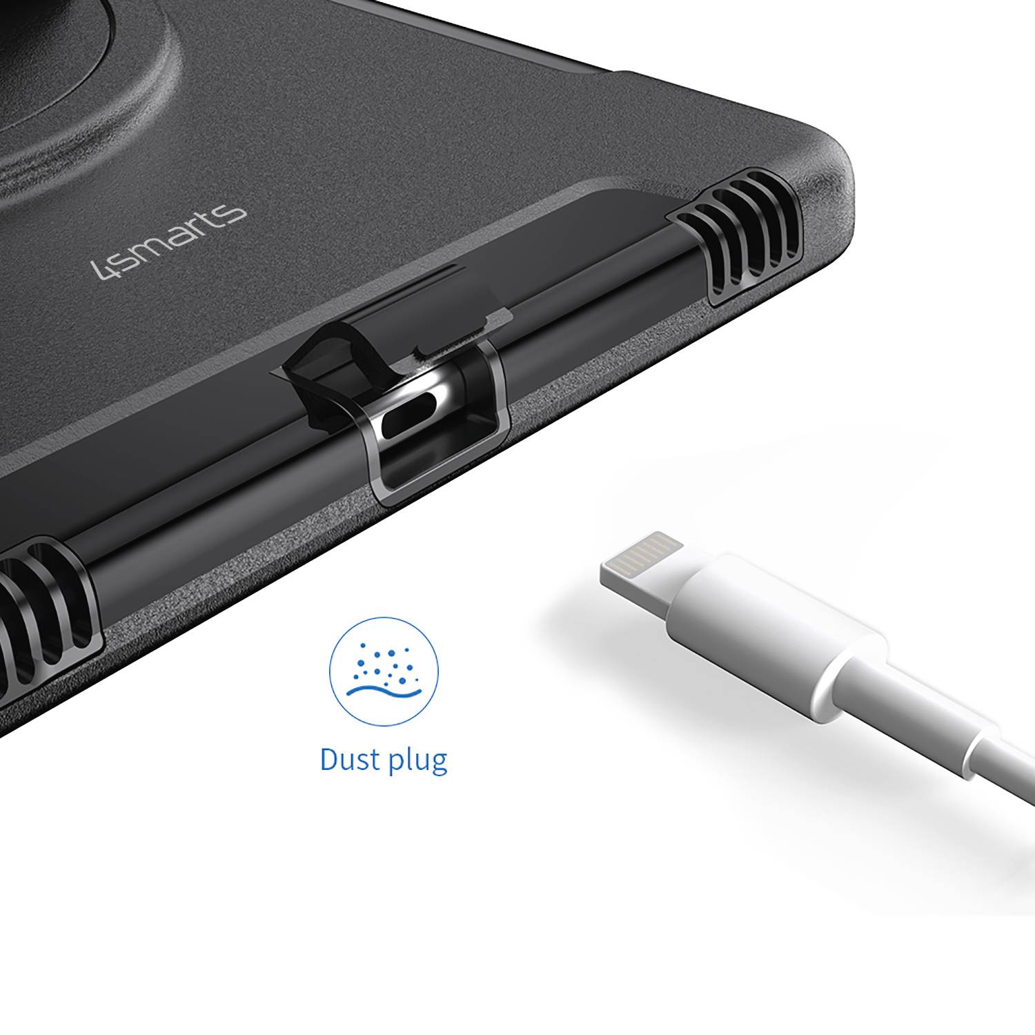 4Smarts Rugged Tablet GRIP Back Cover Samsung Galaxy Tab Active4 Pro Schwarz Tablet-Cover