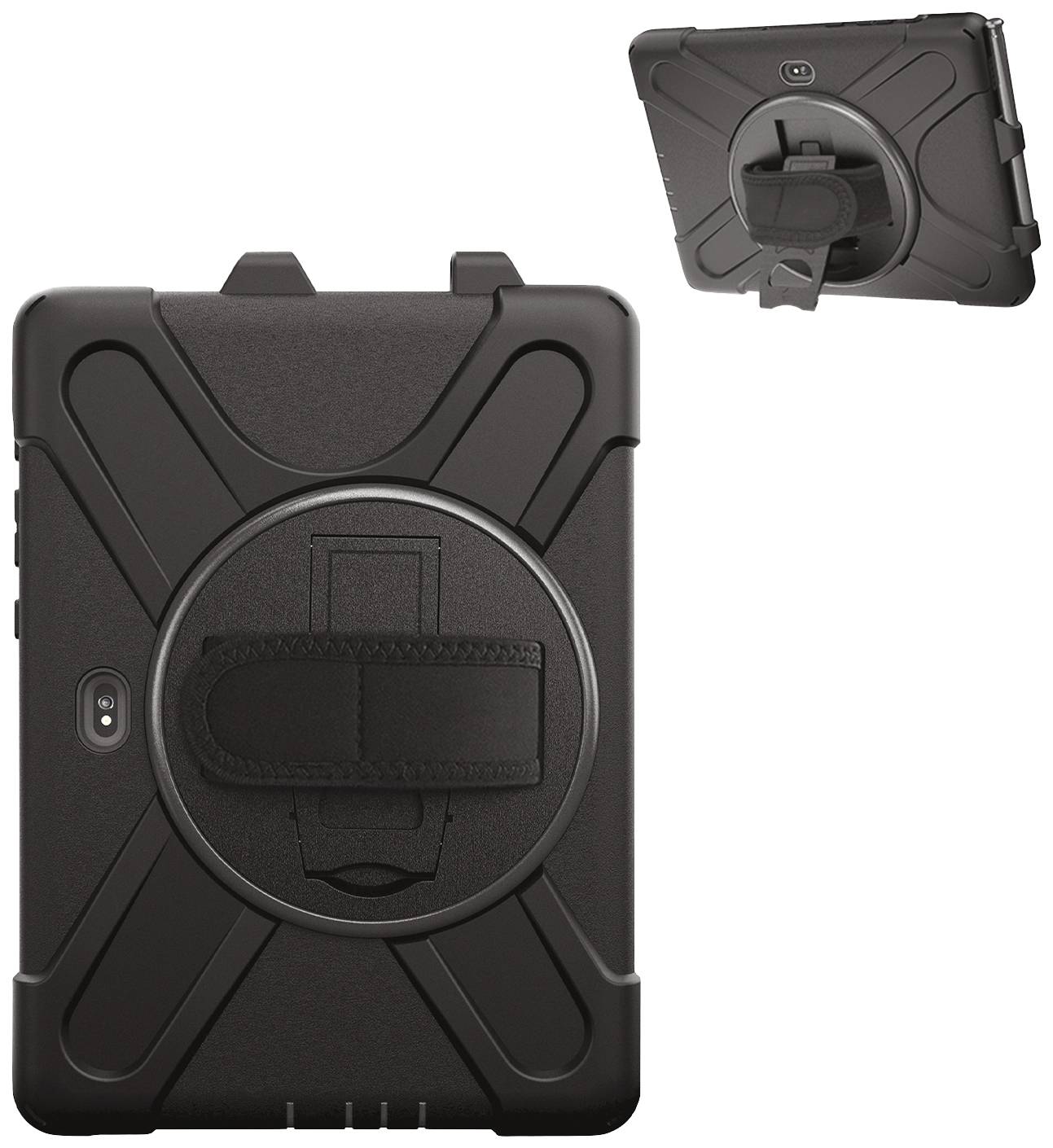 4Smarts Rugged Tablet GRIP Backcover Samsung Galaxy Tab Active4 Pro Schwarz Tablet-Cover