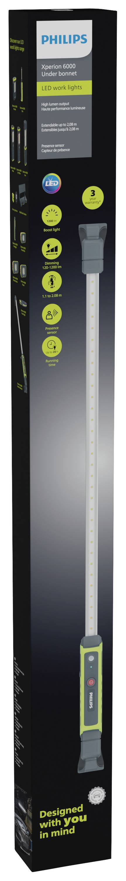 Philips Automotive X60BONNX1 Xperion 6000 Bonnet LED-Motorraumleuchte LED Motorhaubenleuchte akkubetrieben 1200lm