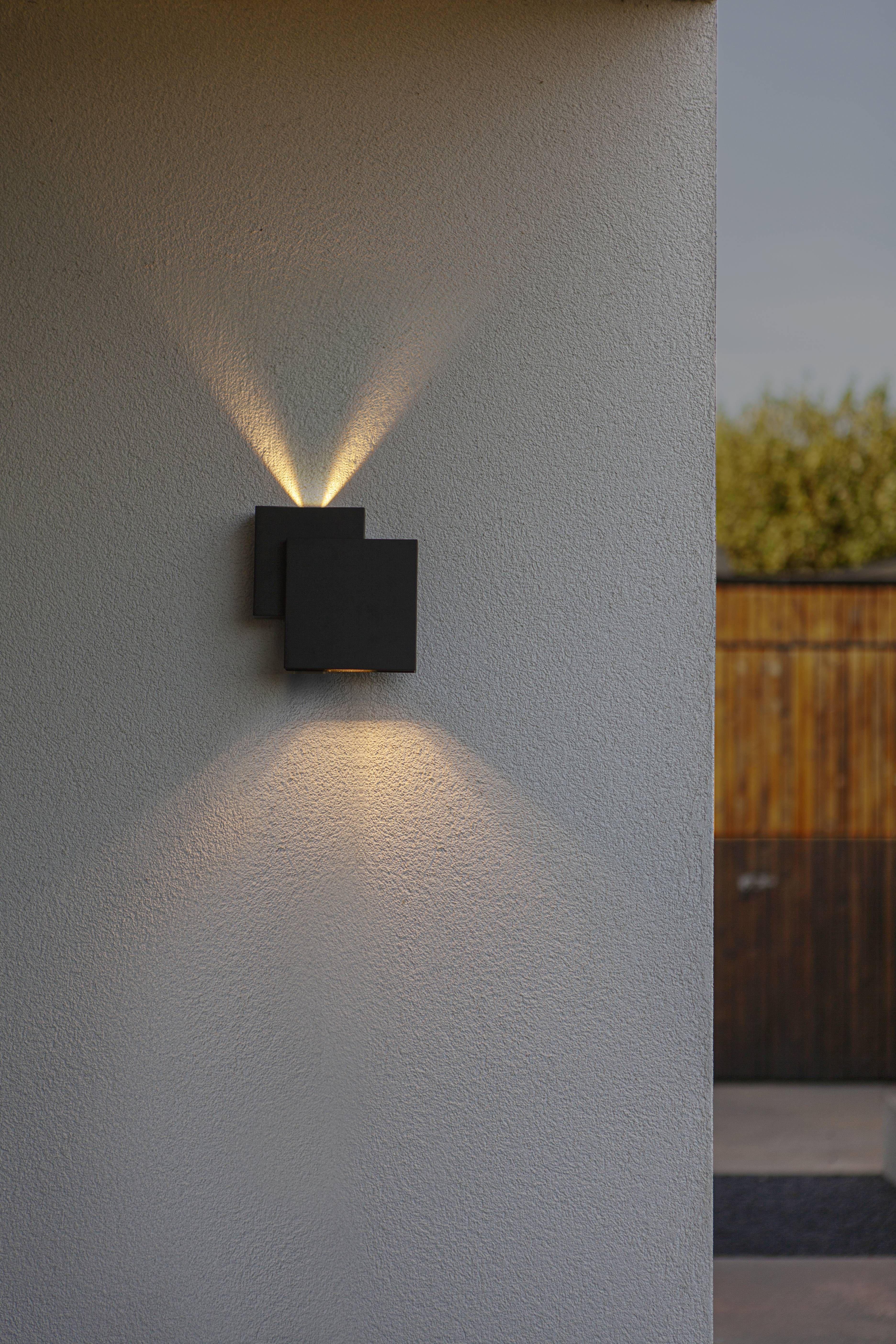 Lutec RIALTO 5287901012 LED-Außenwandleuchte EEK: E (A - G) LED LED 18.00W Schwarz