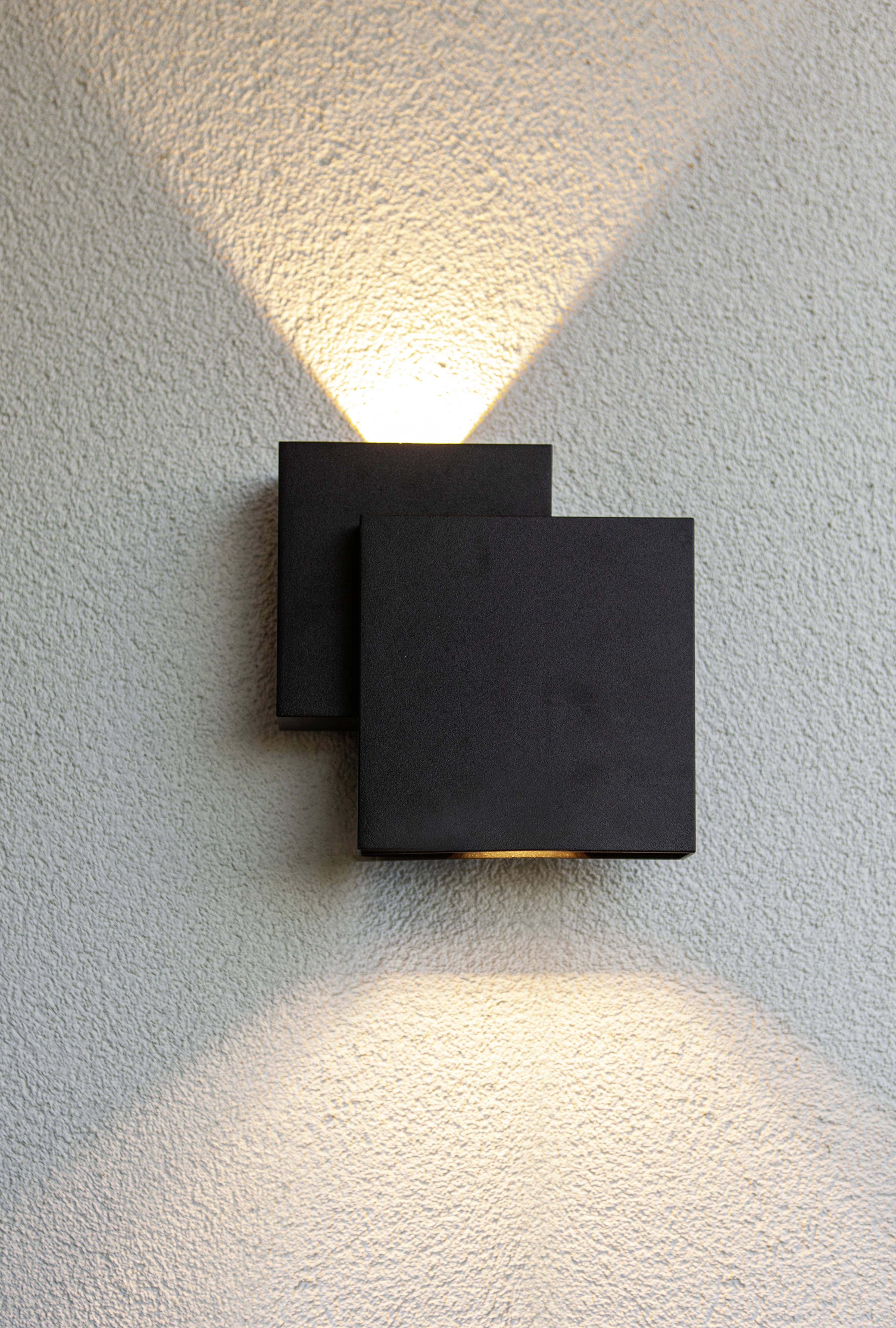 Lutec RIALTO 5287901012 LED-Außenwandleuchte EEK: E (A - G) LED LED 18.00W Schwarz