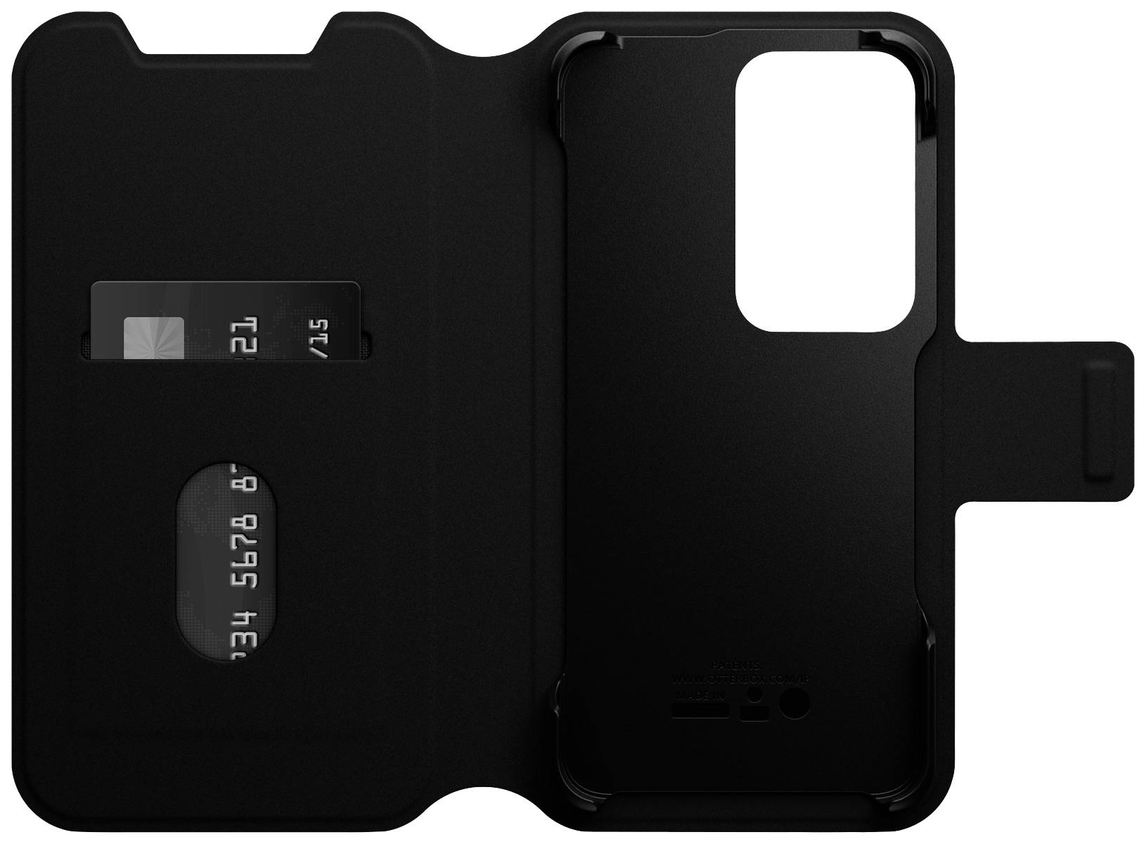 Otterbox Strada Via Booklet Samsung Galaxy S23 Schwarz Stoßfest